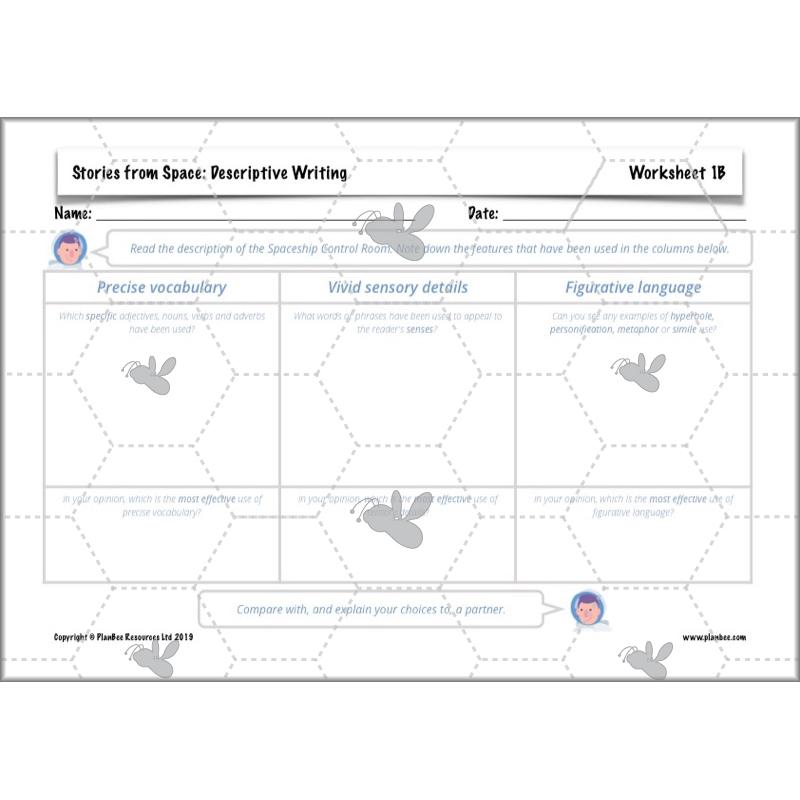 PlanBee Descriptive Writing Lesson Plans | Stories from Space KS2