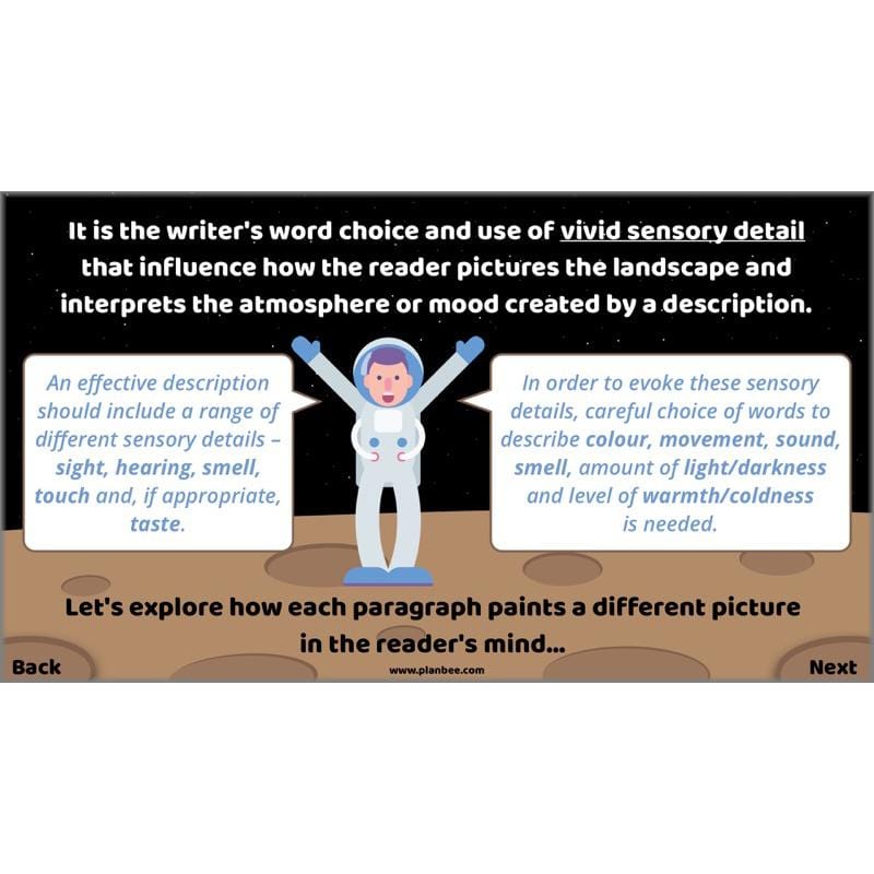 PlanBee Descriptive Writing Lesson Plans | Stories from Space KS2
