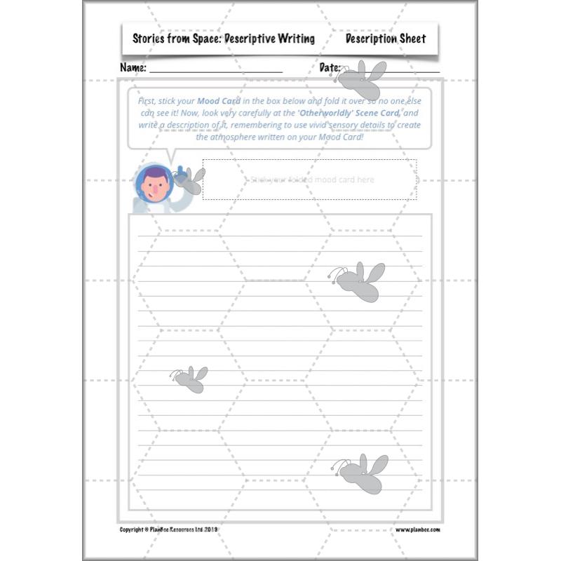 PlanBee Descriptive Writing Lesson Plans | Stories from Space KS2