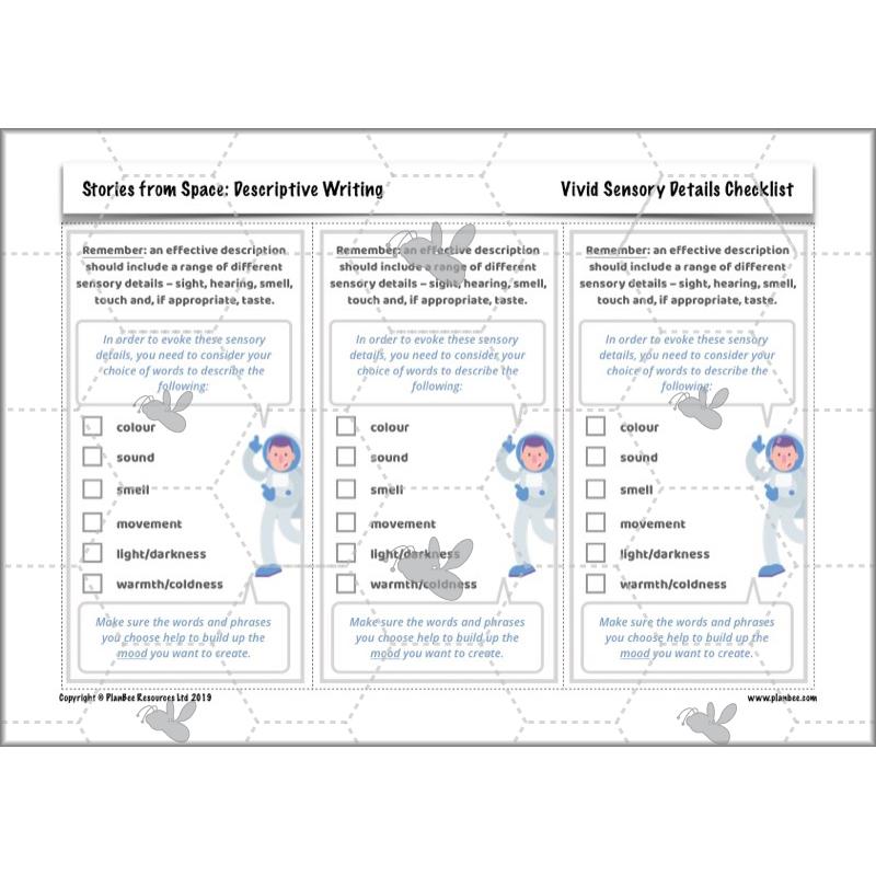 PlanBee Descriptive Writing Lesson Plans | Stories from Space KS2