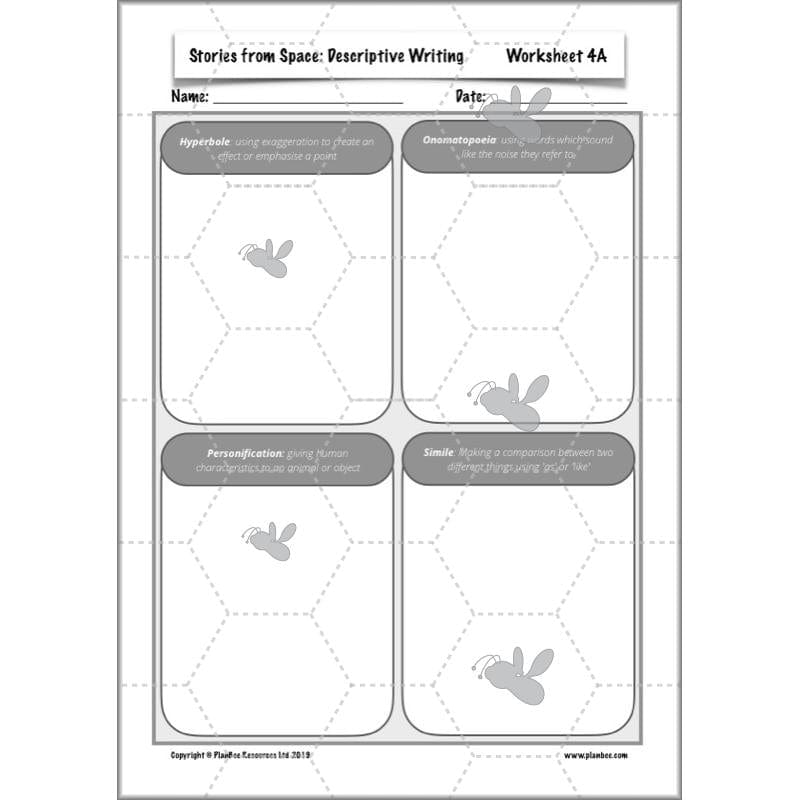 PlanBee Descriptive Writing Lesson Plans | Stories from Space KS2
