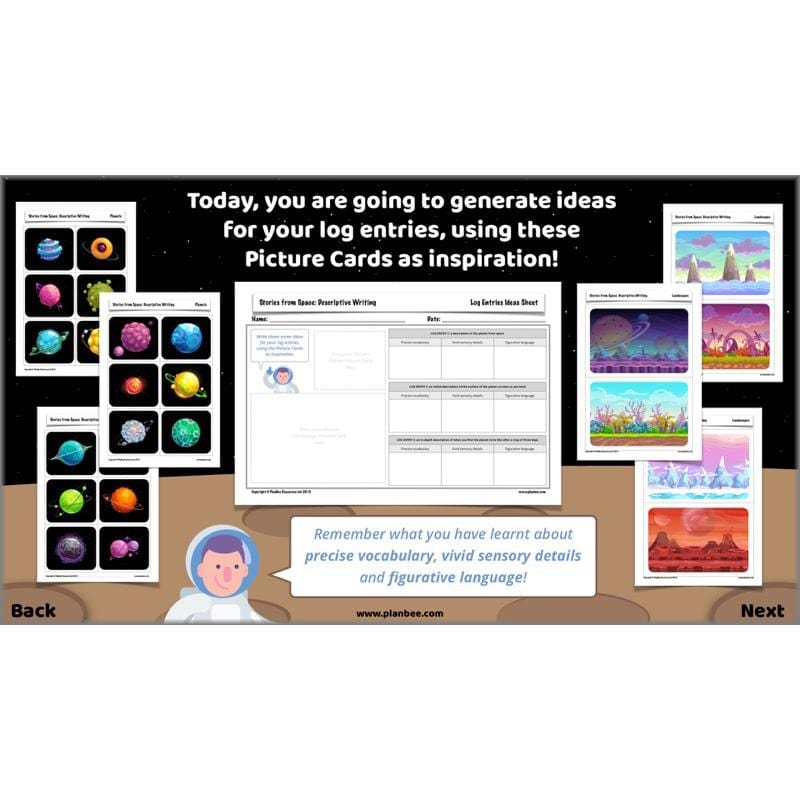 PlanBee Descriptive Writing Lesson Plans | Stories from Space KS2