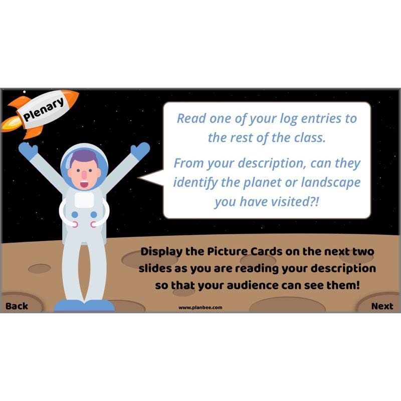 PlanBee Descriptive Writing Lesson Plans | Stories from Space KS2
