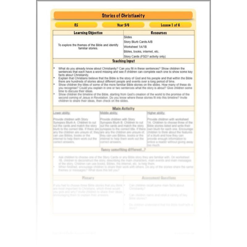 PlanBee Stories of Christianity - Religious Education Lessons | KS2 RE