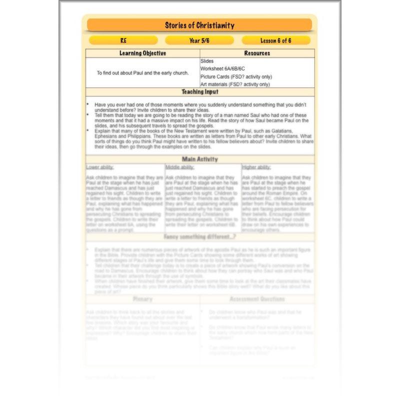 PlanBee Stories of Christianity - Religious Education Lessons | KS2 RE