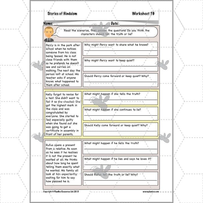 PlanBee Stories of Hinduism for KS2 Primary RE Lesson Pack | PlanBee
