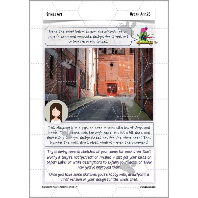 PlanBee Graffiti Art KS2 Planning | Street Art Lessons by PlanBee