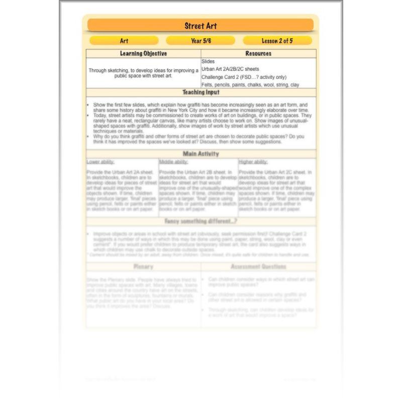 PlanBee Graffiti Art KS2 Planning | Street Art Lessons by PlanBee