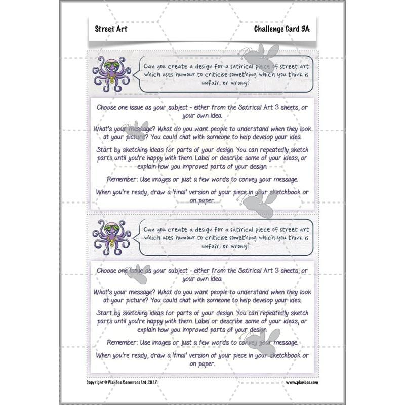 PlanBee Graffiti Art KS2 Planning | Street Art Lessons by PlanBee