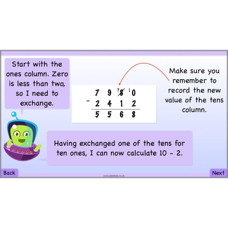 PlanBee Subtraction Methods - KS2 - Year 5 Maths - Addition and Subtraction