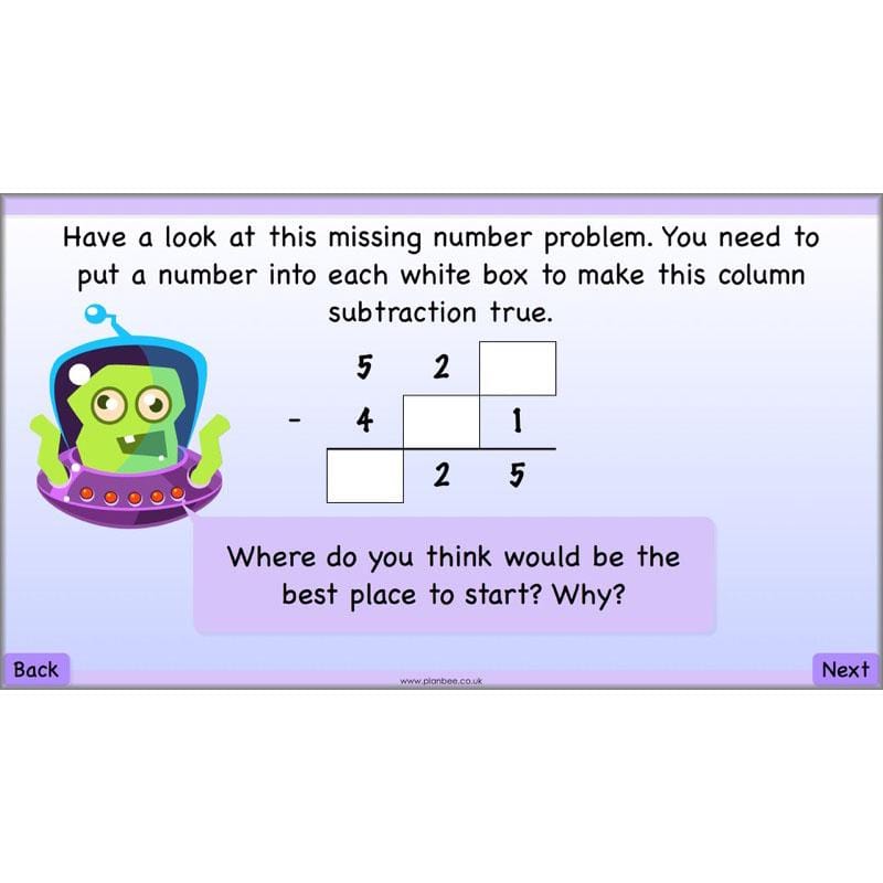 PlanBee Subtraction Methods - KS2 - Year 5 Maths - Addition and Subtraction