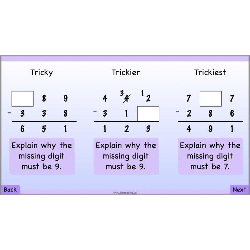 PlanBee Subtraction Methods - KS2 - Year 5 Maths - Addition and Subtraction