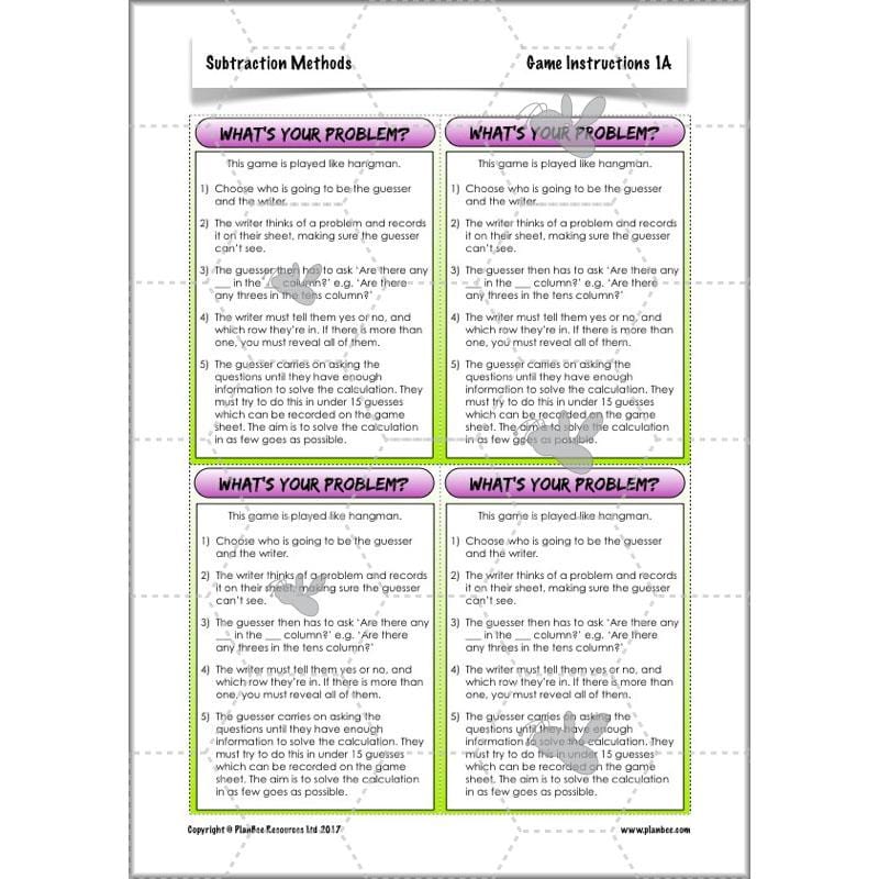 PlanBee Subtraction Methods - KS2 - Year 5 Maths - Addition and Subtraction