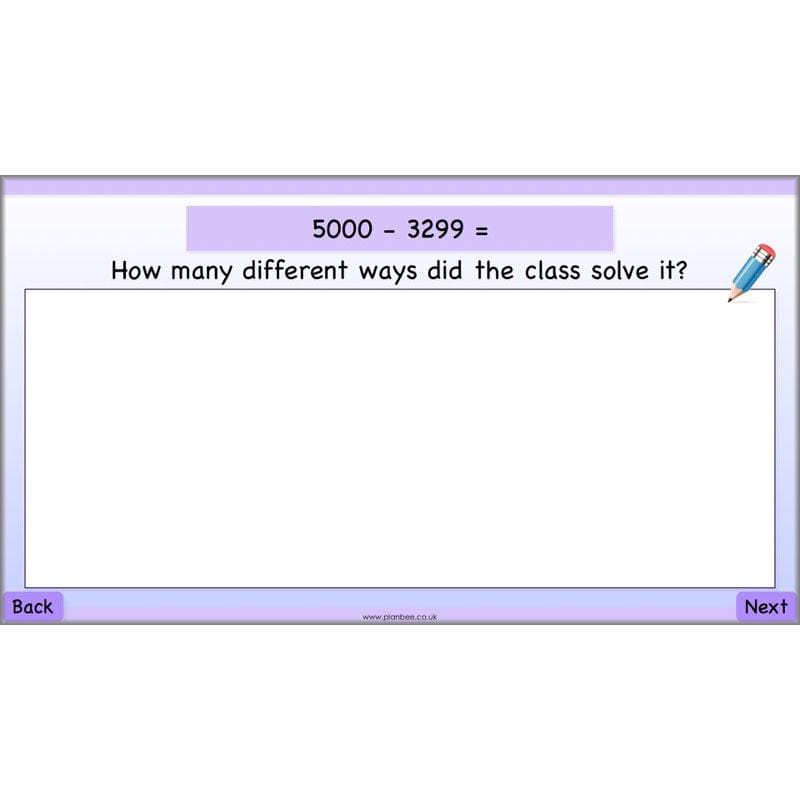 PlanBee Subtraction Methods - KS2 - Year 5 Maths - Addition and Subtraction