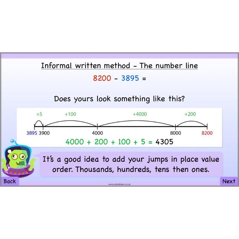 PlanBee Subtraction Methods - KS2 - Year 5 Maths - Addition and Subtraction