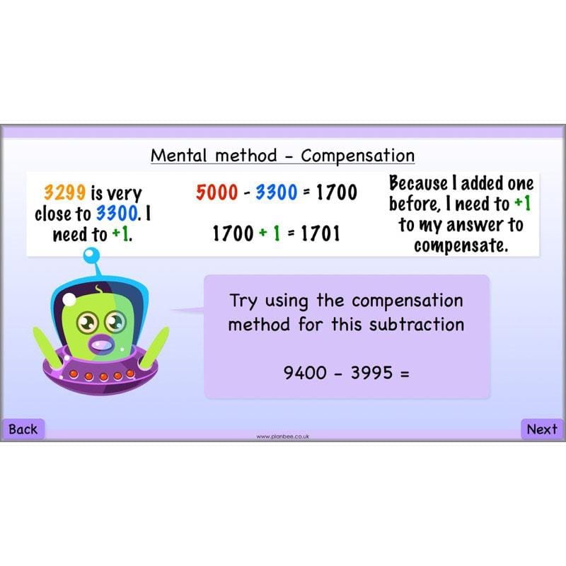 PlanBee Subtraction Methods - KS2 - Year 5 Maths - Addition and Subtraction