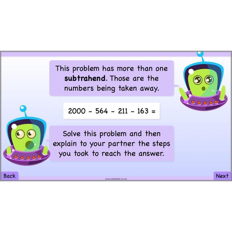 PlanBee Subtraction Methods - KS2 - Year 5 Maths - Addition and Subtraction