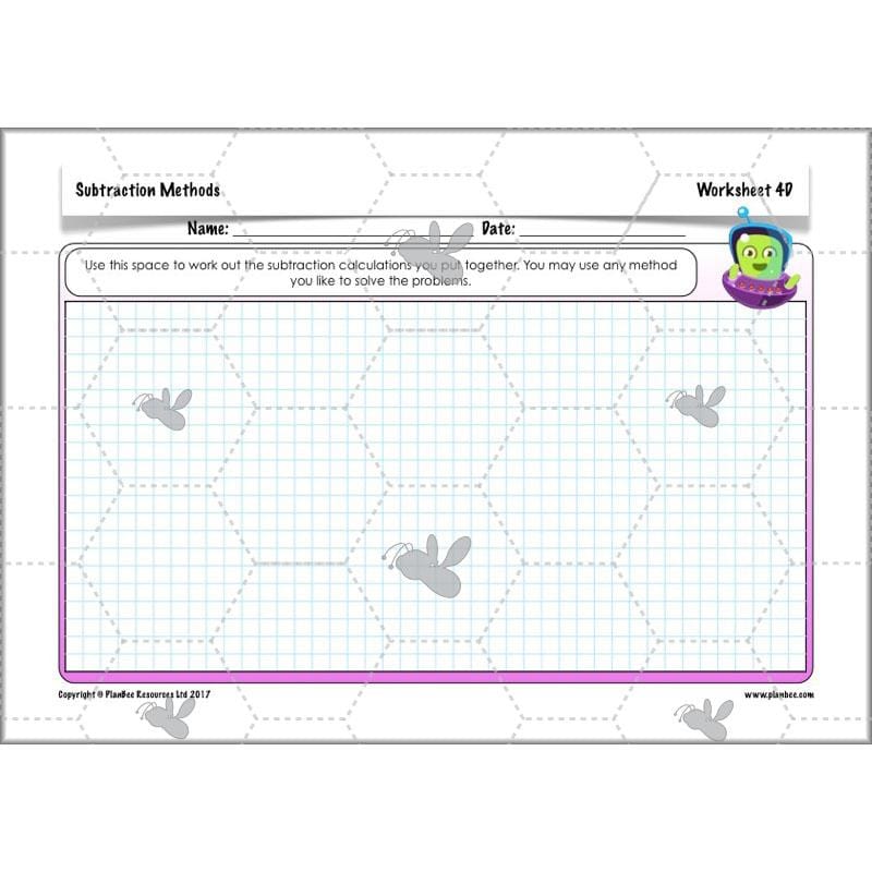 PlanBee Subtraction Methods - KS2 - Year 5 Maths - Addition and Subtraction