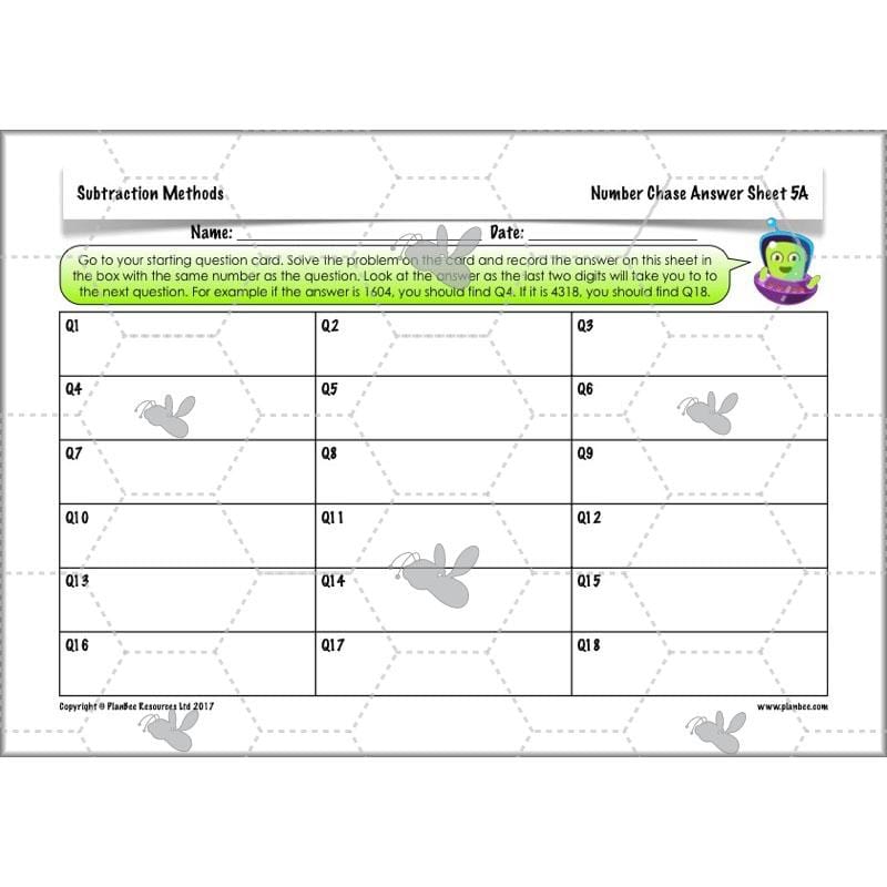 PlanBee Subtraction Methods - KS2 - Year 5 Maths - Addition and Subtraction