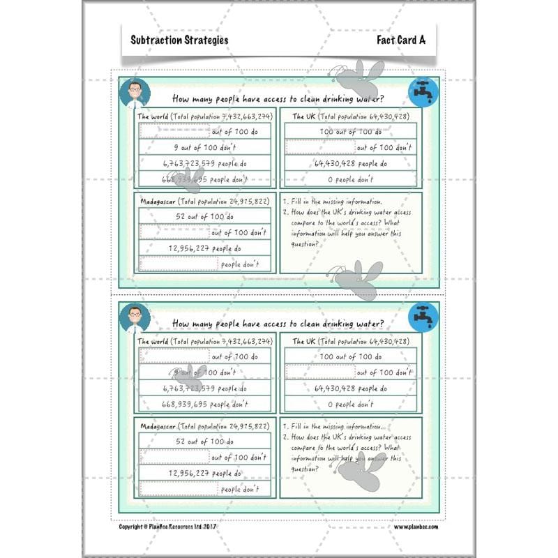 PlanBee Subtractions Strategies - Complete Year 6 Maths Lesson Plans - PlanBee