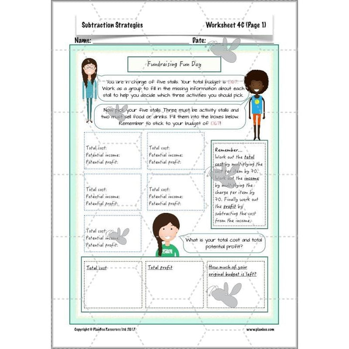 PlanBee Subtractions Strategies - Complete Year 6 Maths Lesson Plans - PlanBee