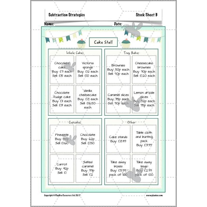 PlanBee Subtractions Strategies - Complete Year 6 Maths Lesson Plans - PlanBee