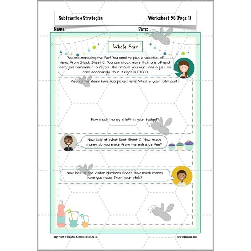 PlanBee Subtractions Strategies - Complete Year 6 Maths Lesson Plans - PlanBee