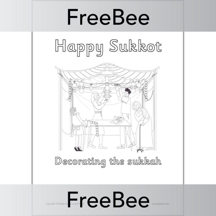 PlanBee Free Sukkot Colouring Pages by PlanBee