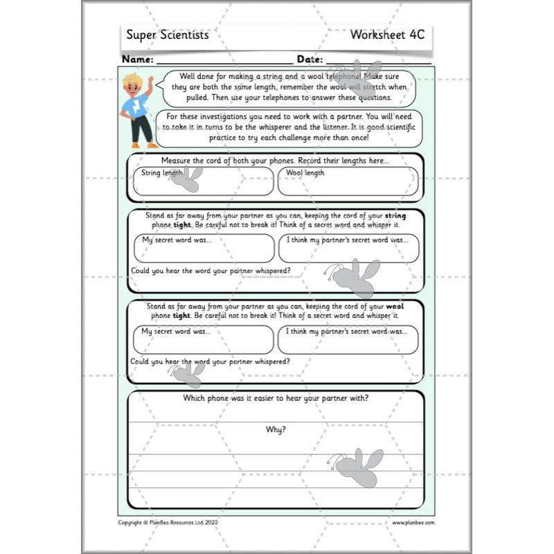 PlanBee Super Scientists Year 2 Working Scientifically | PlanBee