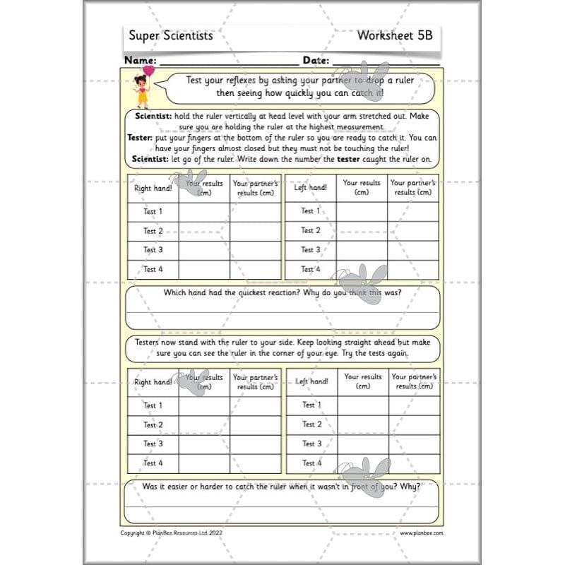 PlanBee Super Scientists Year 2 Working Scientifically | PlanBee