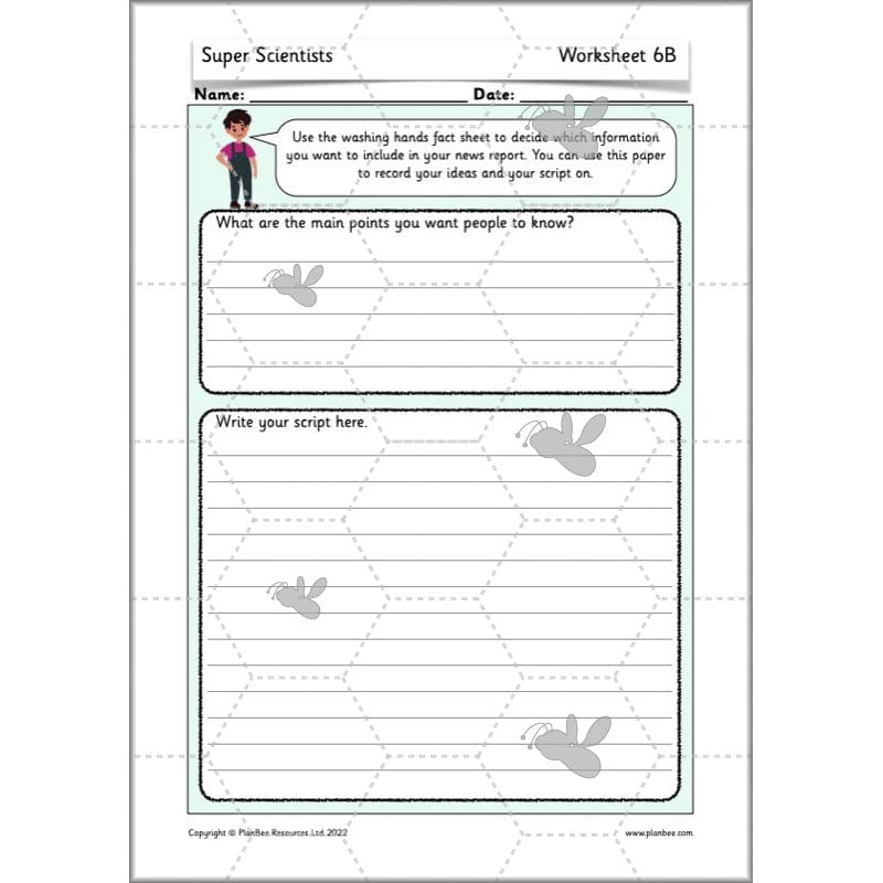 PlanBee Super Scientists Year 2 Working Scientifically | PlanBee