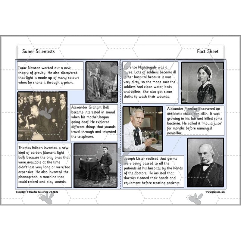 PlanBee Super Scientists Year 2 Working Scientifically | PlanBee