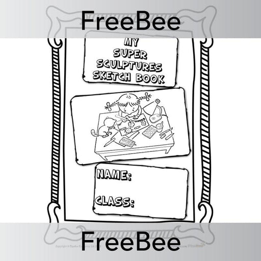 PlanBee Super Sculptures Sketch Book Cover | PlanBee FreeBees