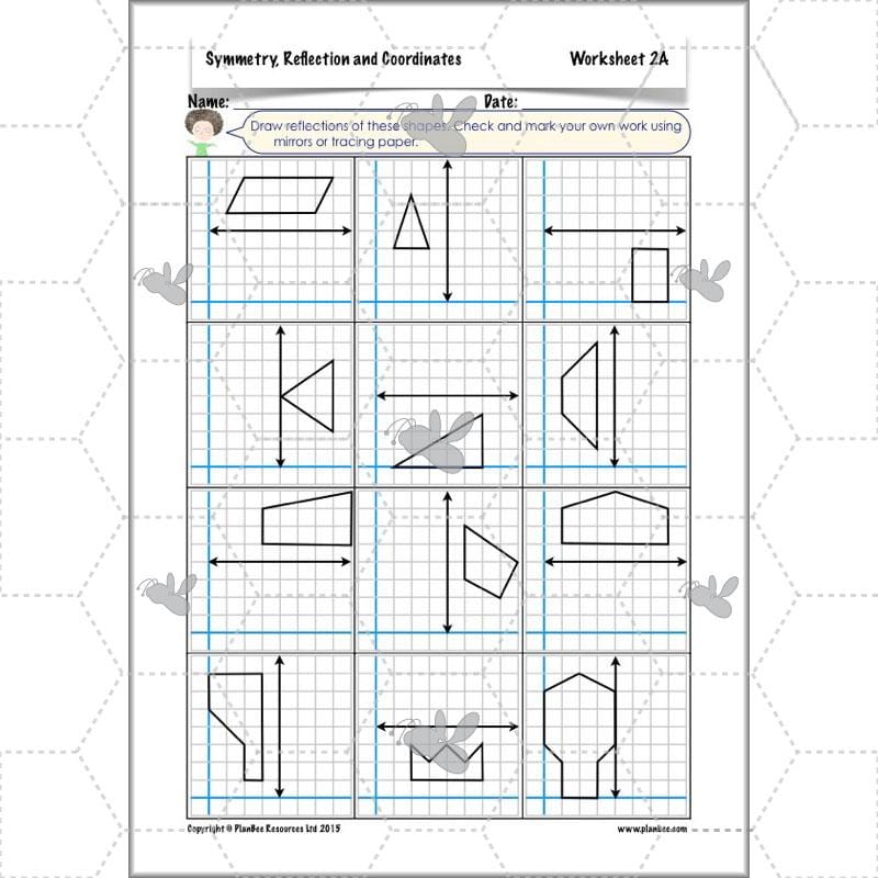 PlanBee Symmetry, Reflection & Coordinates Year 5 Maths 