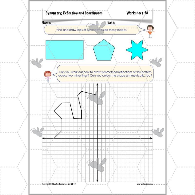 PlanBee Symmetry, Reflection & Coordinates Year 5 Maths 
