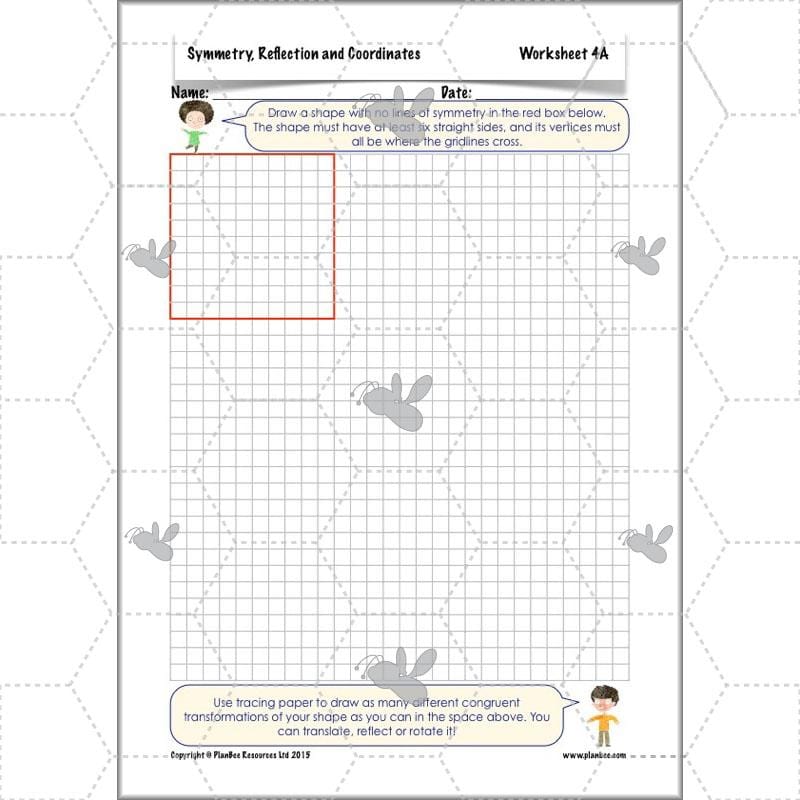 PlanBee Symmetry, Reflection & Coordinates Year 5 Maths 