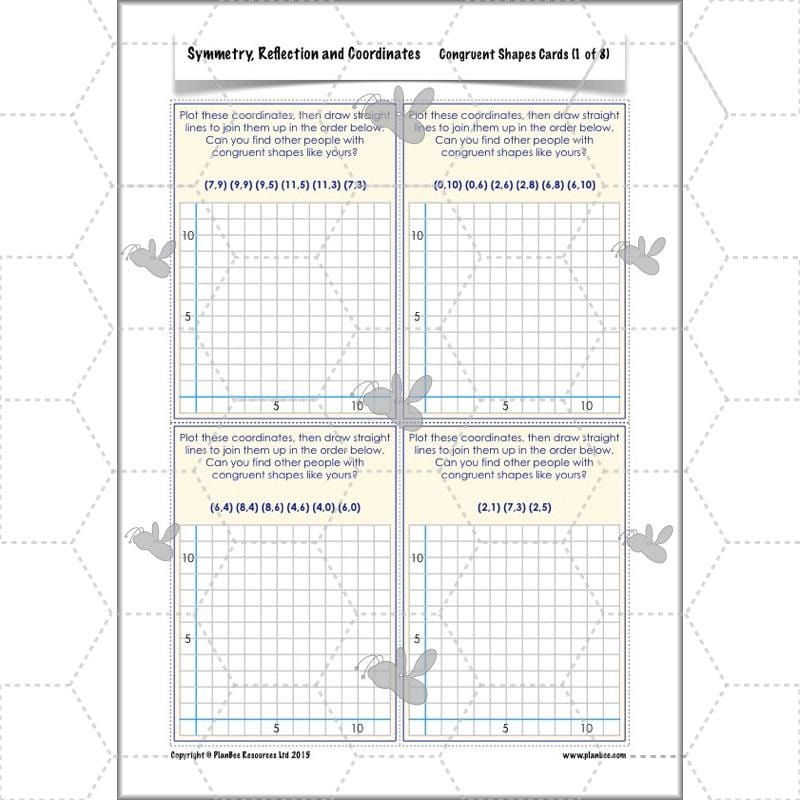 PlanBee Symmetry, Reflection & Coordinates Year 5 Maths 