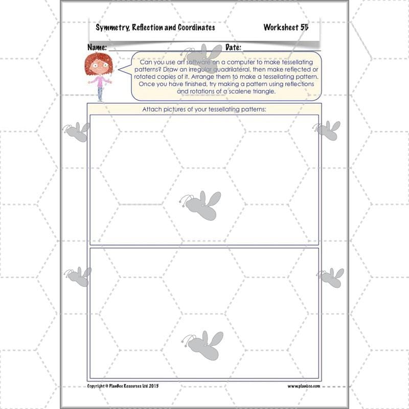 PlanBee Symmetry, Reflection & Coordinates Year 5 Maths 