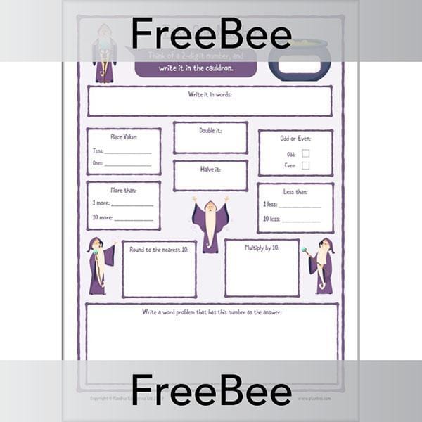 PlanBee Take One Number | Maths Worksheet KS2