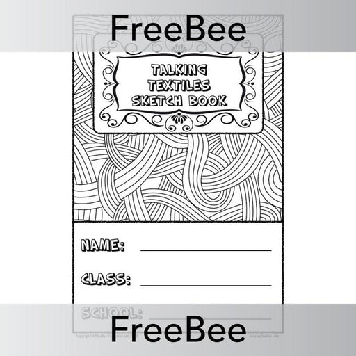 PlanBee Talking Textiles Sketch Book Cover | PlanBee FreeBees