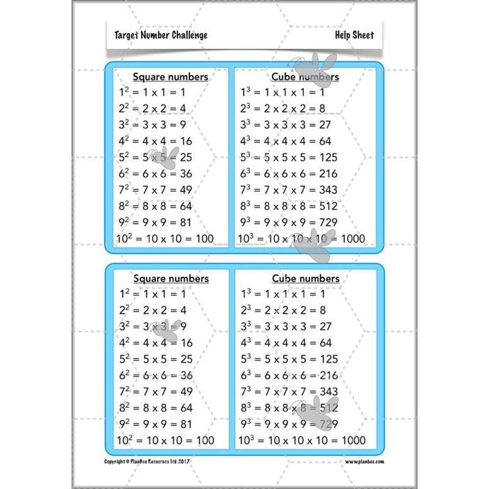 Target Maths Year 6 Target Number Challenge Lesson | PlanBee