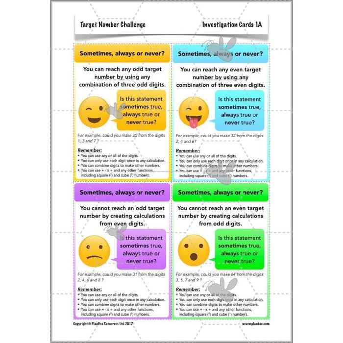 Target Maths Year 6 Target Number Challenge Lesson | PlanBee