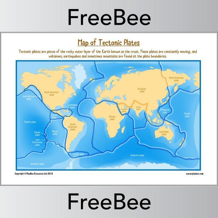 Tectonic Plates KS2 Poster FREE Tectonic Plates PDF PlanBee Tectonic plates ks2 poster free tectonic plates pdf planbee
