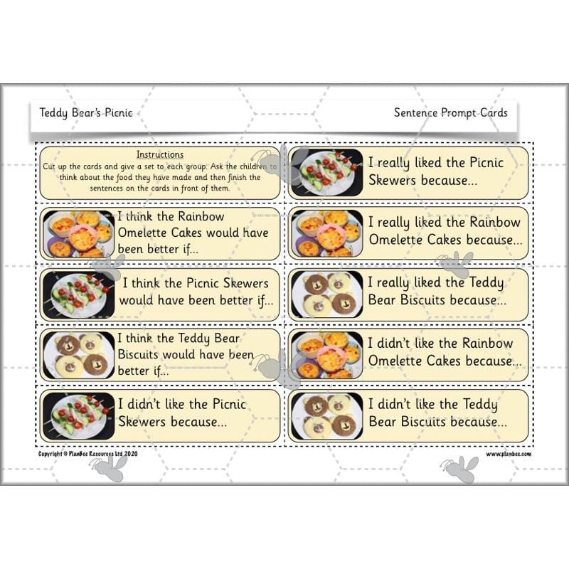 PlanBee Teddy Bears Picnic Ideas and DT Lessons by PlanBee