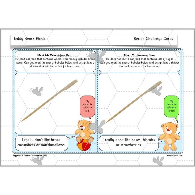 PlanBee Teddy Bears Picnic Ideas and DT Lessons by PlanBee