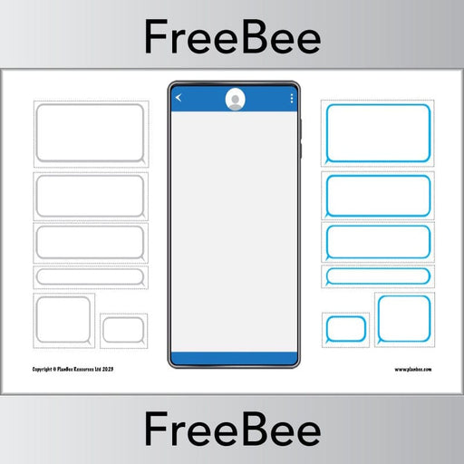FREE Text Message Template by PlanBee