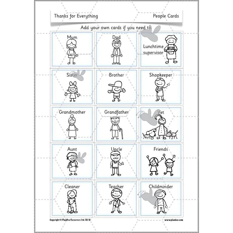 PlanBee Thanks for Everything Thankfulness Lesson | PlanBee