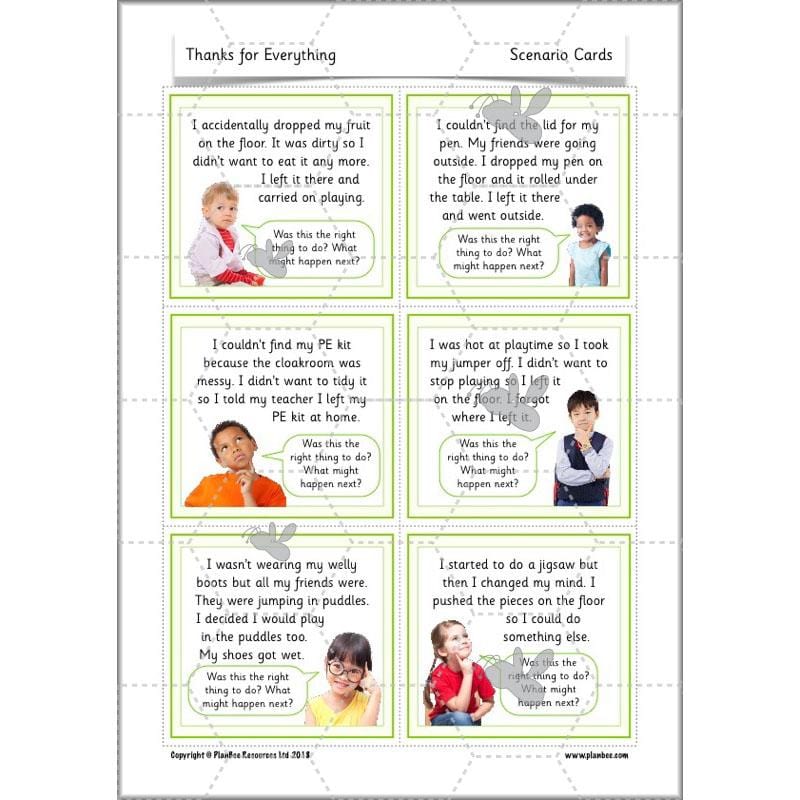 PlanBee Thanks for Everything Thankfulness Lesson | PlanBee