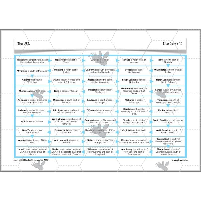 PlanBee The USA: KS2 Geography scheme of work for Year 3 & Year 4