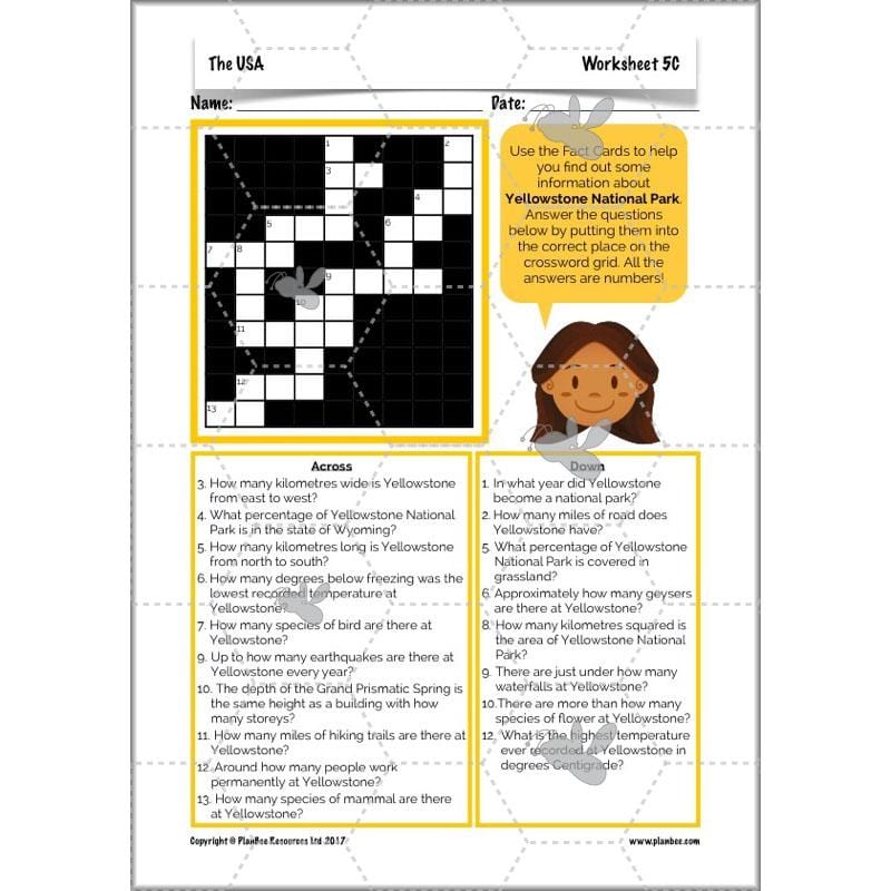 PlanBee The USA: KS2 Geography scheme of work for Year 3 & Year 4